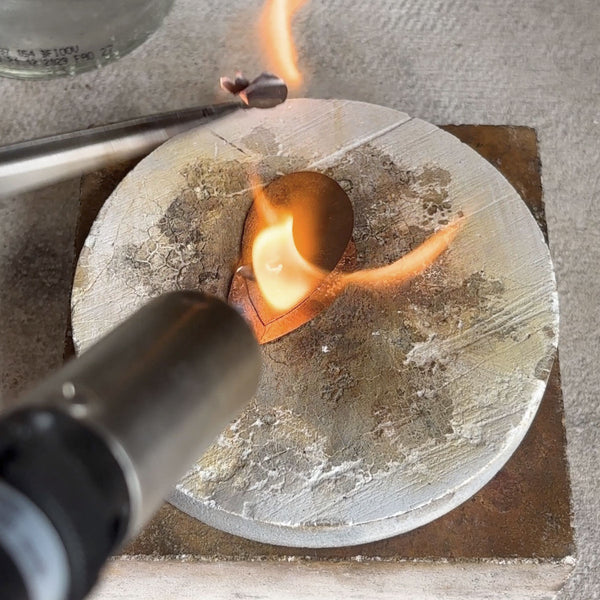 Textured domed earrings workshop
