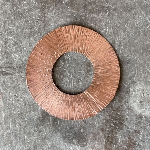 Textured domed earrings workshop