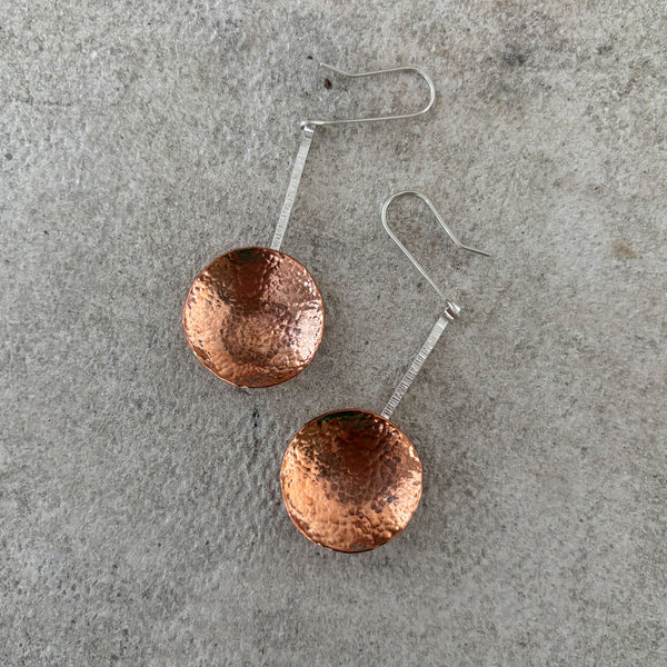 Textured domed earrings workshop