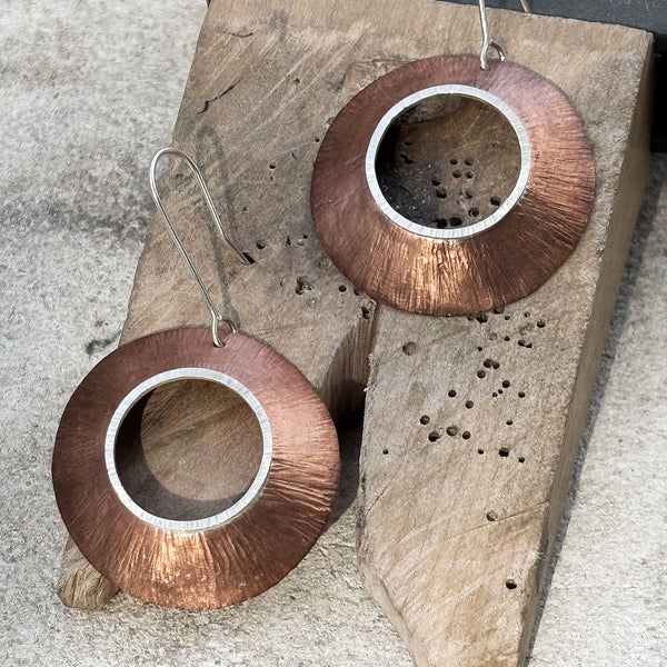 Textured domed earrings workshop