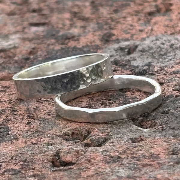 Silver stacking rings workshop