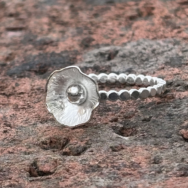 Silver stacking rings workshop