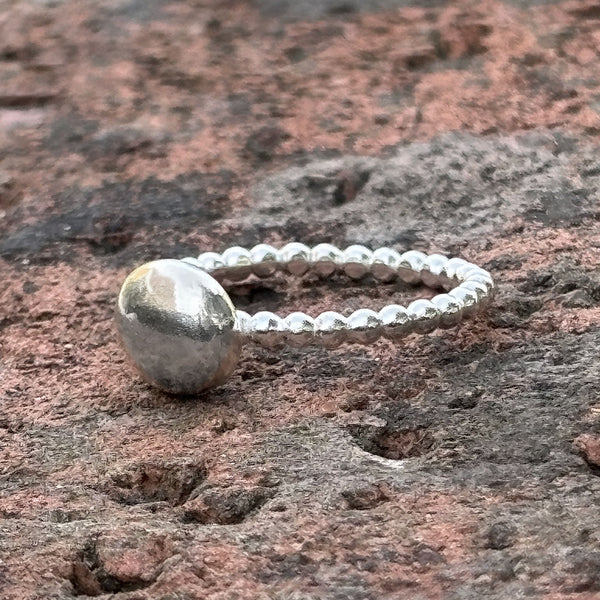 Silver stacking rings workshop