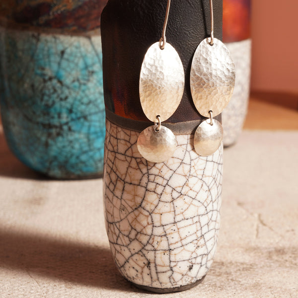Textured silver earrings or pendant workshop, Sleaford | Fri 23 Oct | 10am-1pm