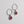 sterling silver open lotus earrings with tourmaline drops from gold connector